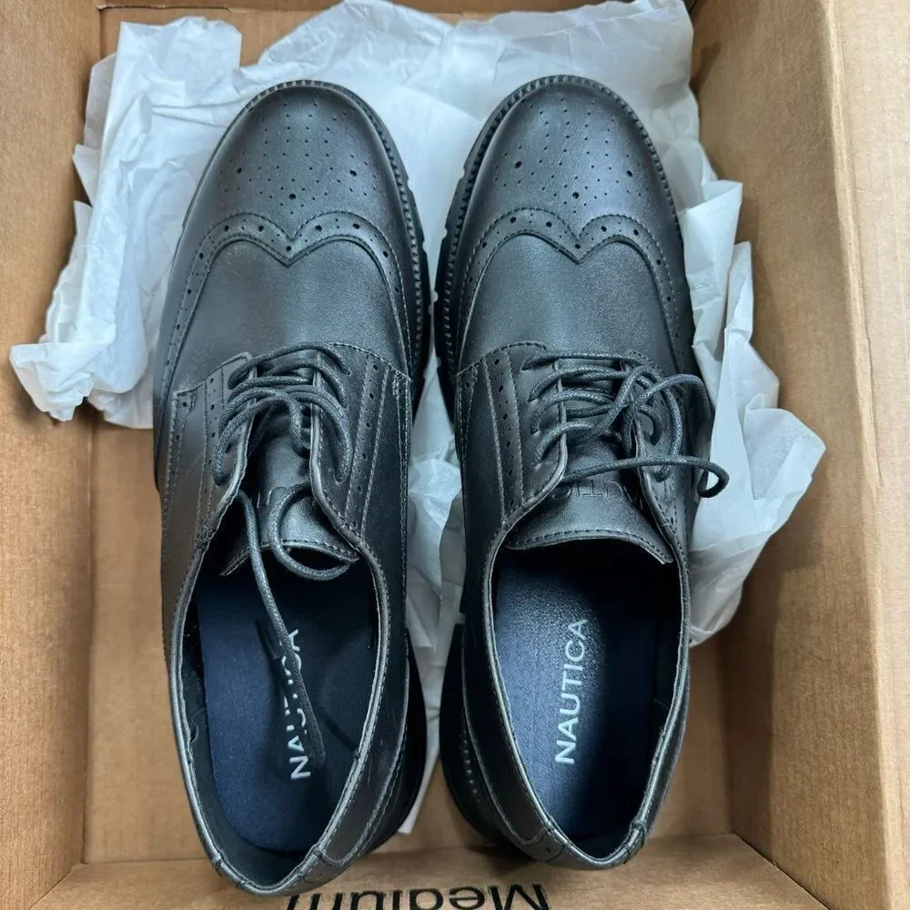 Nautica Men's Wingtip Oxford Lace-Up Shoes Size 12 NEW #G406
